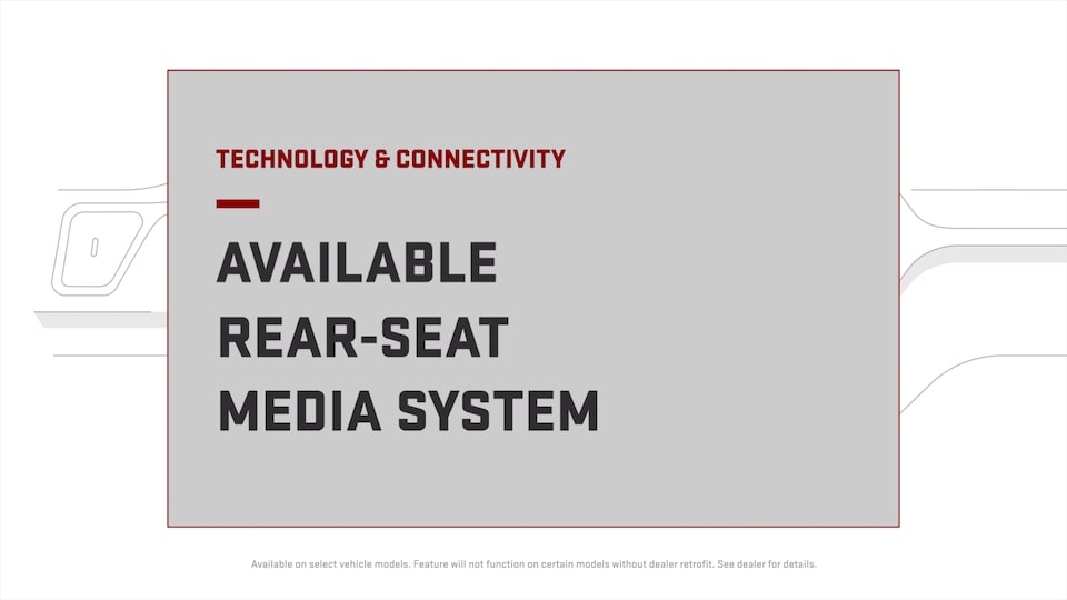 available rear seat media system