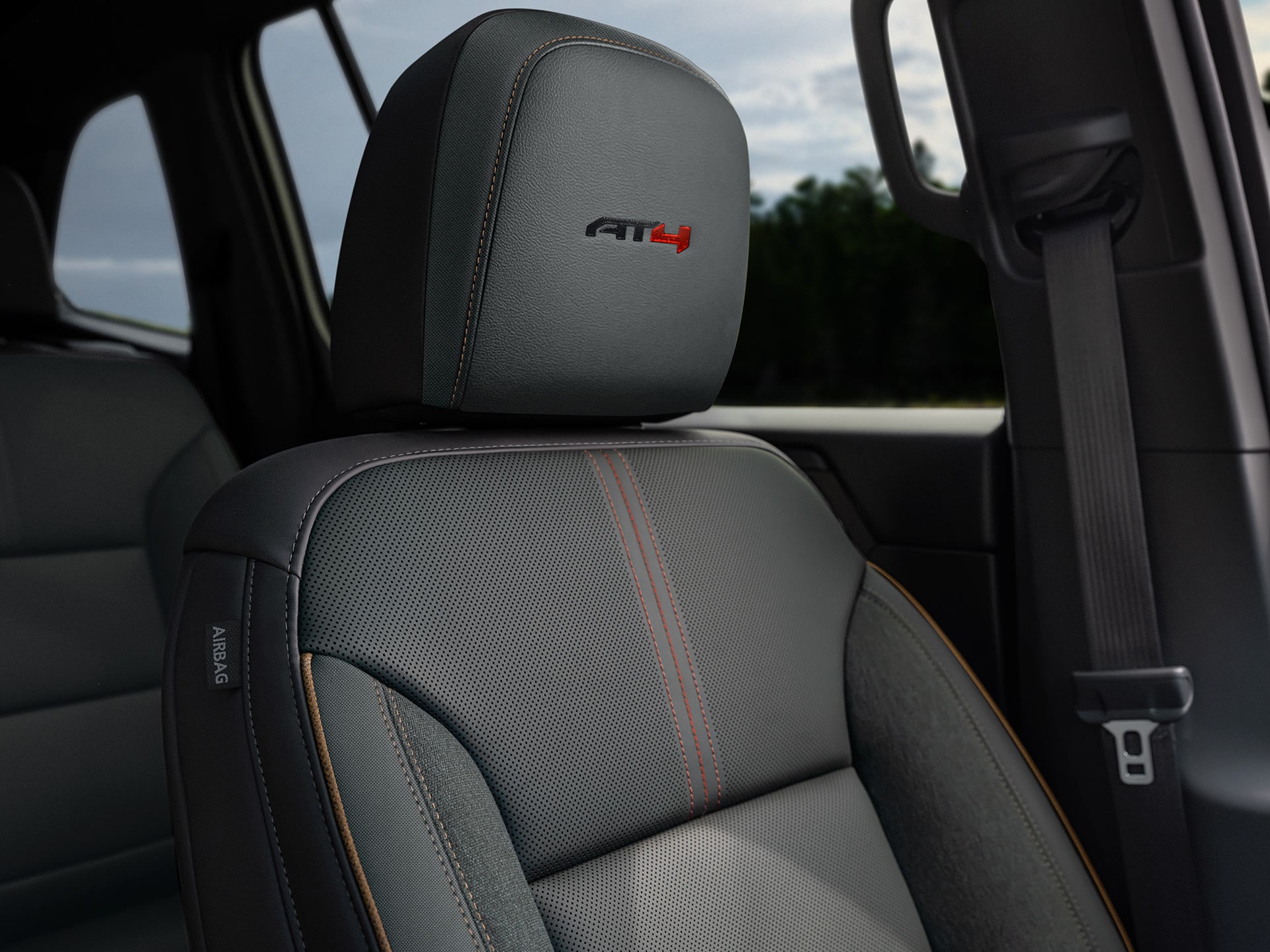 Interior View From the Drivers Seat in the GMC Acadia AT4 Mid-Size Off-Road SUV
