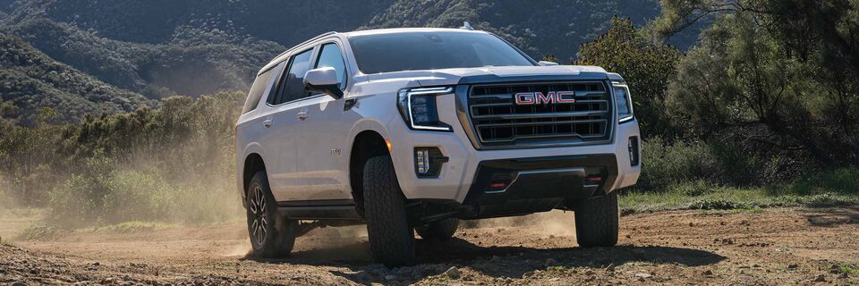 2023 GMC Acadia Parked on Mountain Road 