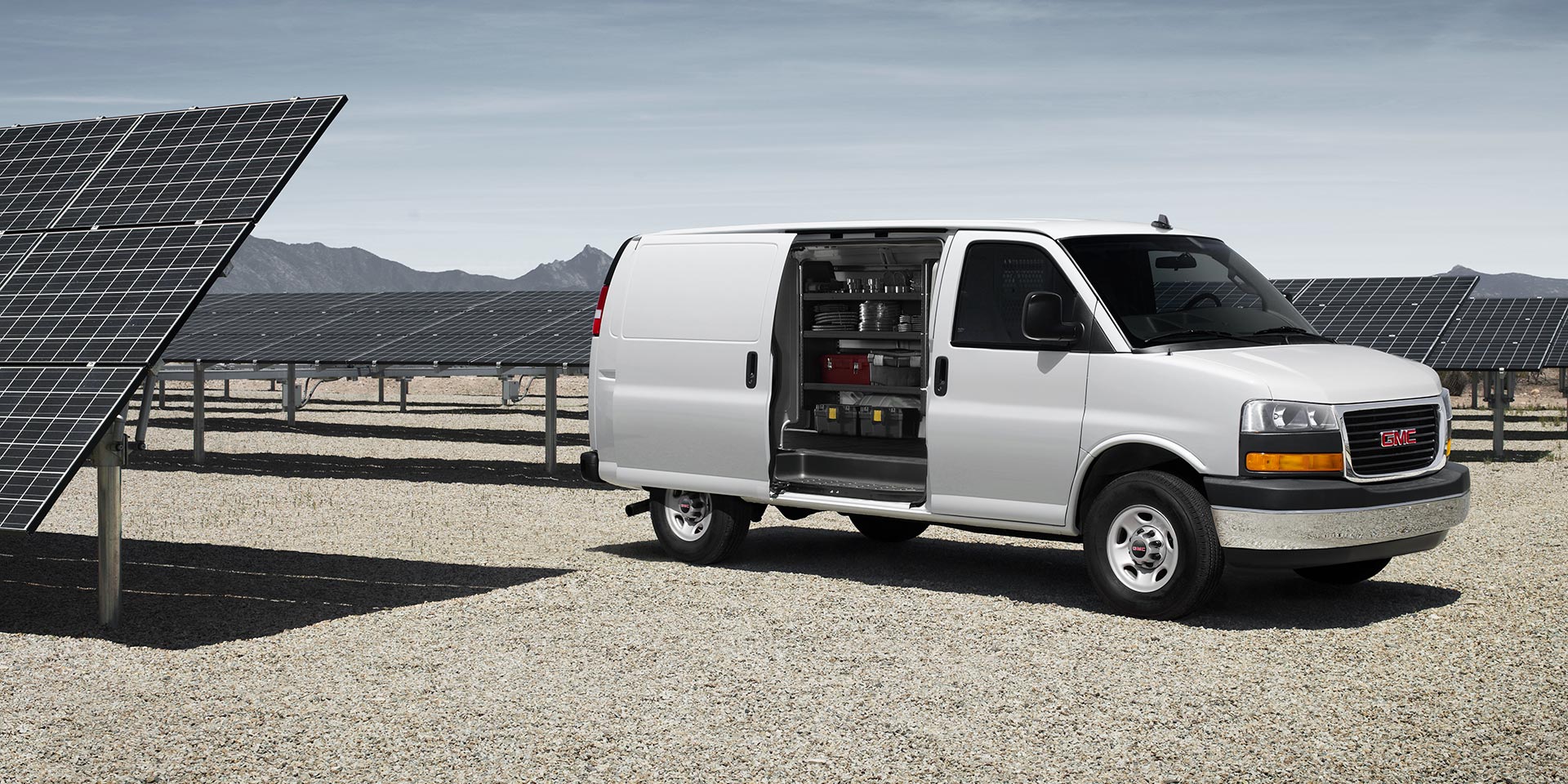 Interior View of a GMC Work Van