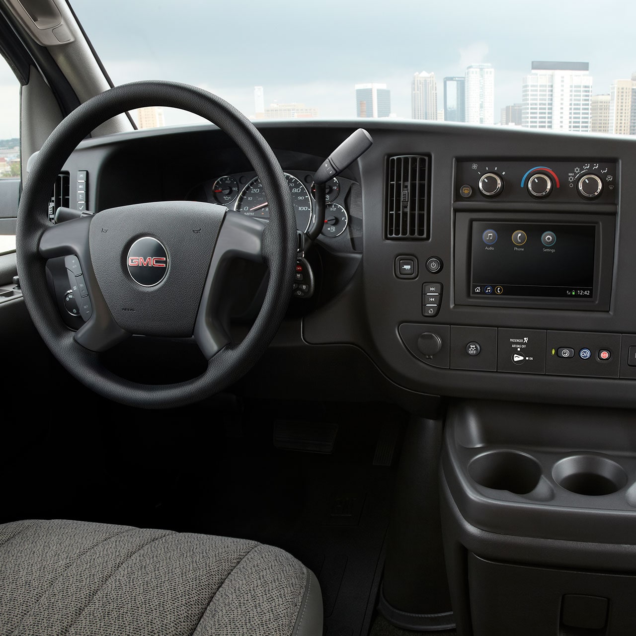 Interior View of the GMC Commercial Savana Cutaway Van