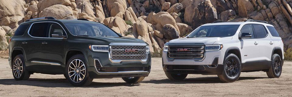 2023 GMC Acadia SLE & SLT, Acadia AT4, and Acadia Denali