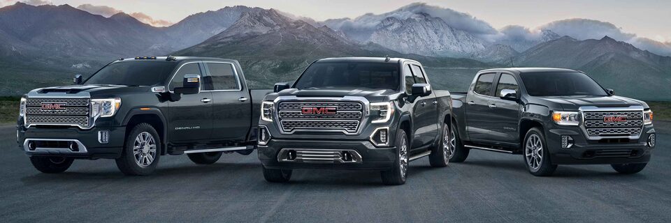 2022 GMC Sierra Denali Luxury Truck in front of Mountains