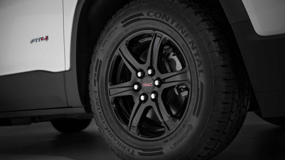 2021 GMC Acadia AT4 Off-Road SUV Front Wheel Close Up