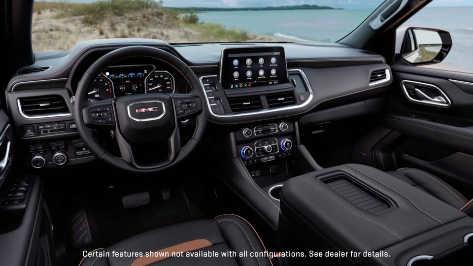 2021 GMC Yukon AT4 Off-Road SUV interior dashboard view