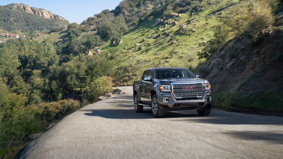 2021 GMC Canyon Denali Luxury Small Truck Front View
