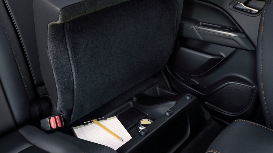 2022 GMC Canyon Small Truck Interior Back Seat Storage