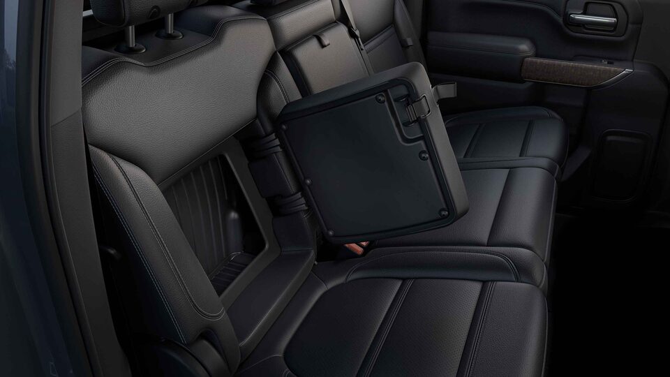 2021 GMC Sierra HD Heavy Duty Truck smart rear seat storage