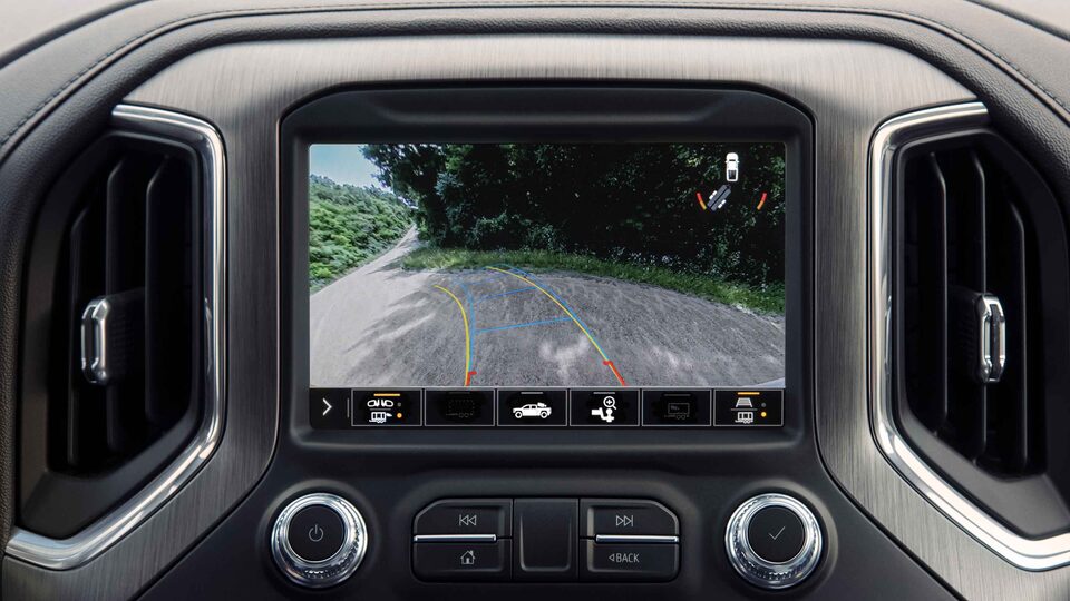 2021 GMC Sierra HD Heavy Duty Truck rear trailer view