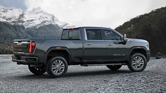 2021 GMC Sierra HD Denali Heavy Duty Truck passenger side rear view
