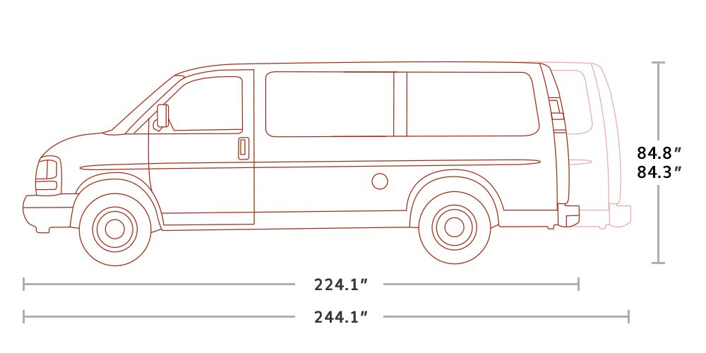 gmc savana 2500 extended cargo van