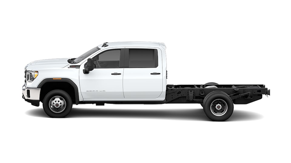 The GMC Sierra HD Chassis Cab with the Flatbed