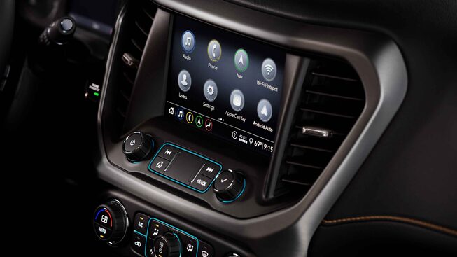 2022 GMC Acadia AT4 Off-road SUV Interior Center Console View