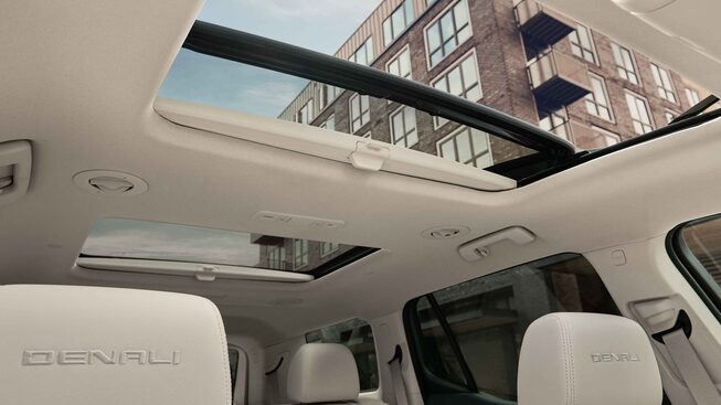 2022 GMC Acadia Denali Mid-Size Luxury SUV Interior Sunroof View