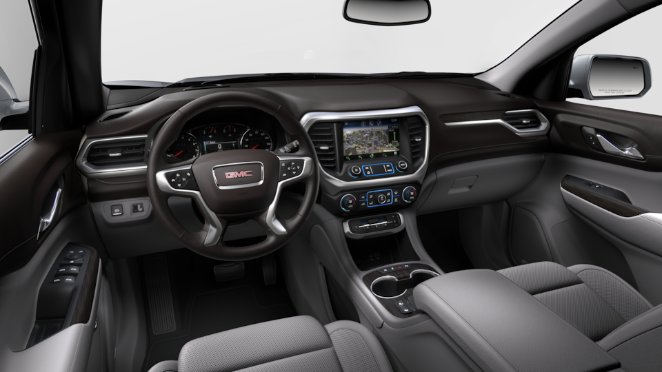 The Jet Cocoa with Light Ash Gray Interior on the GMC Acadia