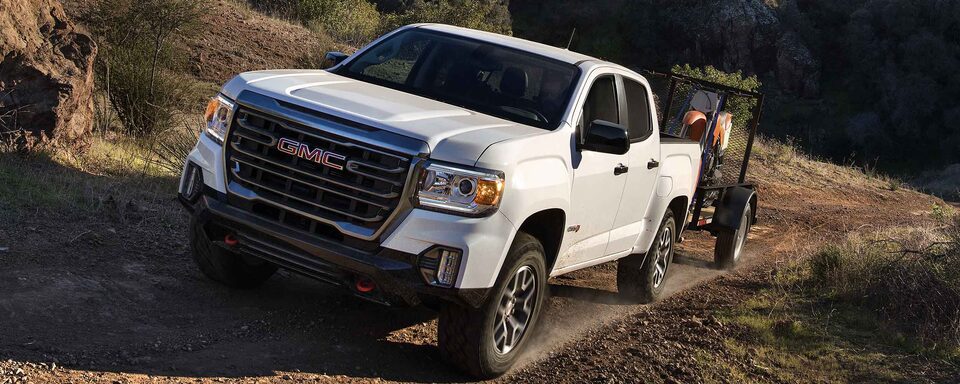 2021 GMC Sierra 1500 AT4 Off-Road Truck Parked by Lake