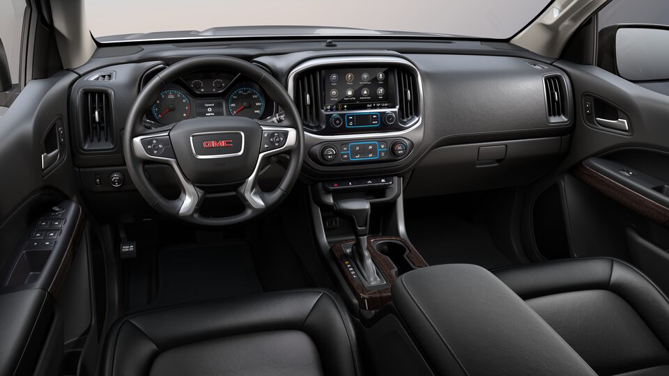 Interior of a 2022 GMC Canyon truck