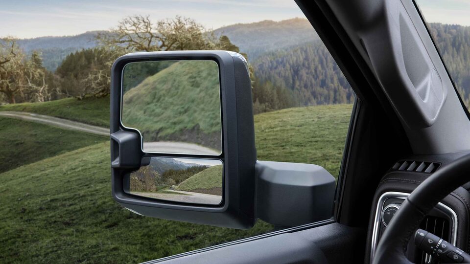 2021 GMC Sierra 1500 Pickup Truck with available trailer towing mirrors