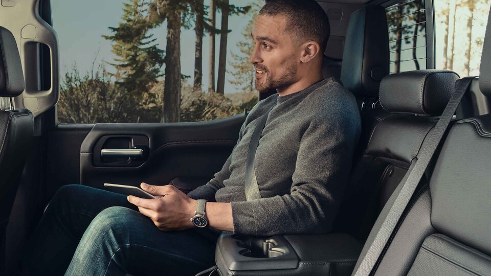 2021 GMC Sierra 1500 Denali Luxury Truck with class-leading front head and leg room