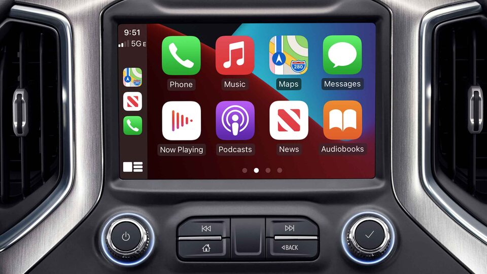 2022 GMC Sierra HD Infotainment System Interior Apple Play