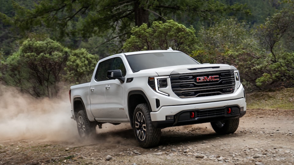 2022 GMC Sierra AT4 Off-Road Truck Exterior Close-Up View of Grille