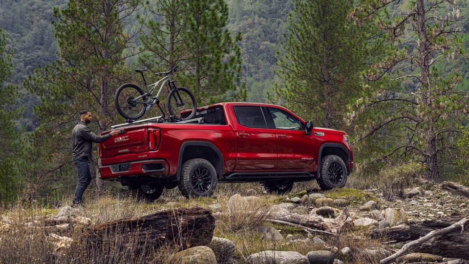 2022 GMC Sierra AT4 Off-Road Truck Exterior Close-Up View of Grille