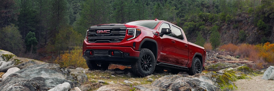 2022 GMC Sierra AT4 Off-Road Truck Exterior Close-Up View of Grille
