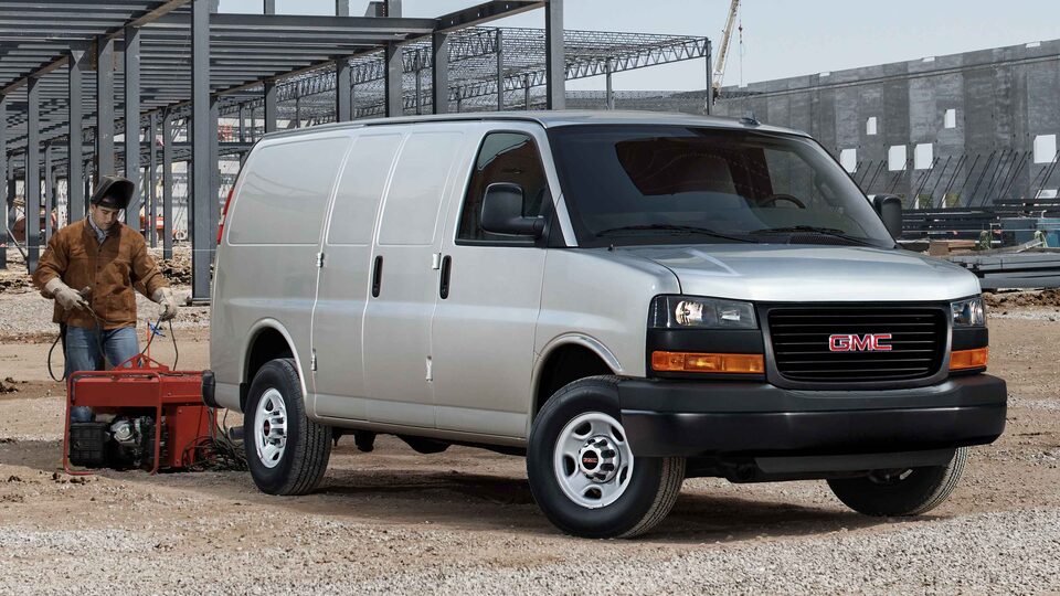2022 GMC Savana Cargo Van with swing out door