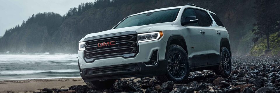 2023 GMC Acadia AT4 Off-road SUV Exterior Low Angle View