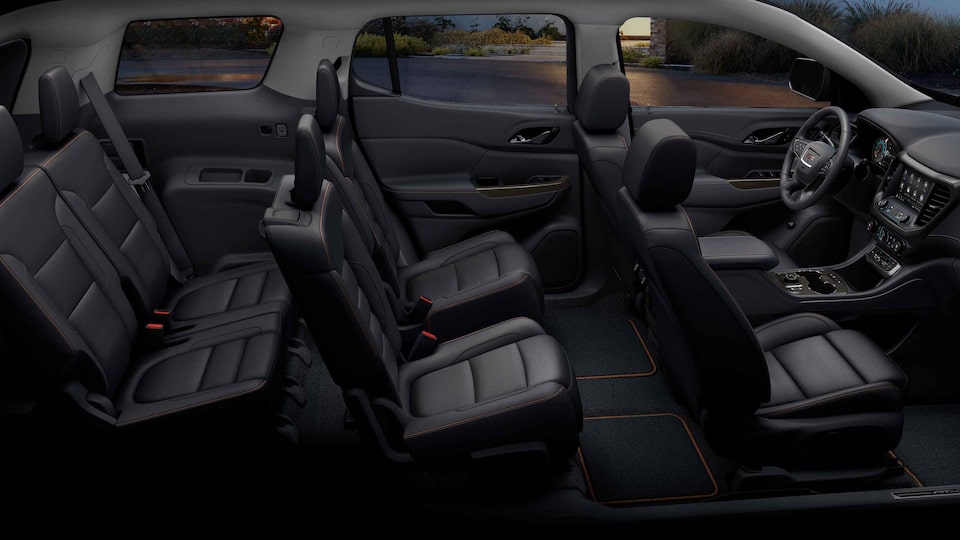 2023 GMC Acadia AT4 Off-road SUV Interior 3-row Seat View