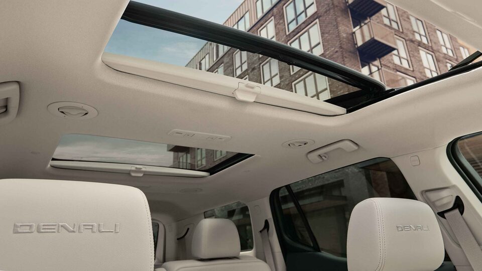 Closeup on the Sunroof of the New GMC Acadia 