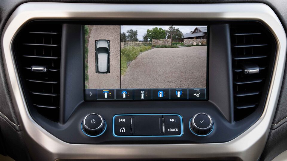 2023 GMC Acadia Denali Mid-Size Luxury SUV Interior Touch Screen Camera View