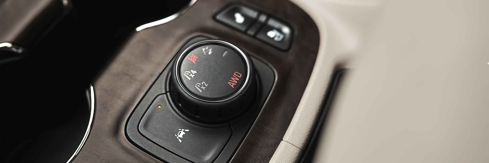 Closeup on the Traction Control System on the GMC Acadia