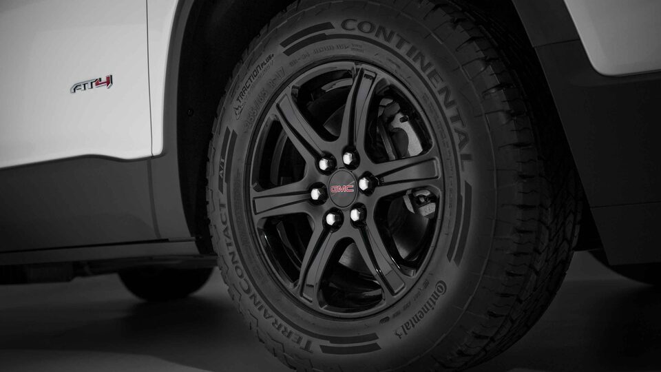 2023 GMC Acadia AT4 Off-Road SUV Front Wheel Close Up