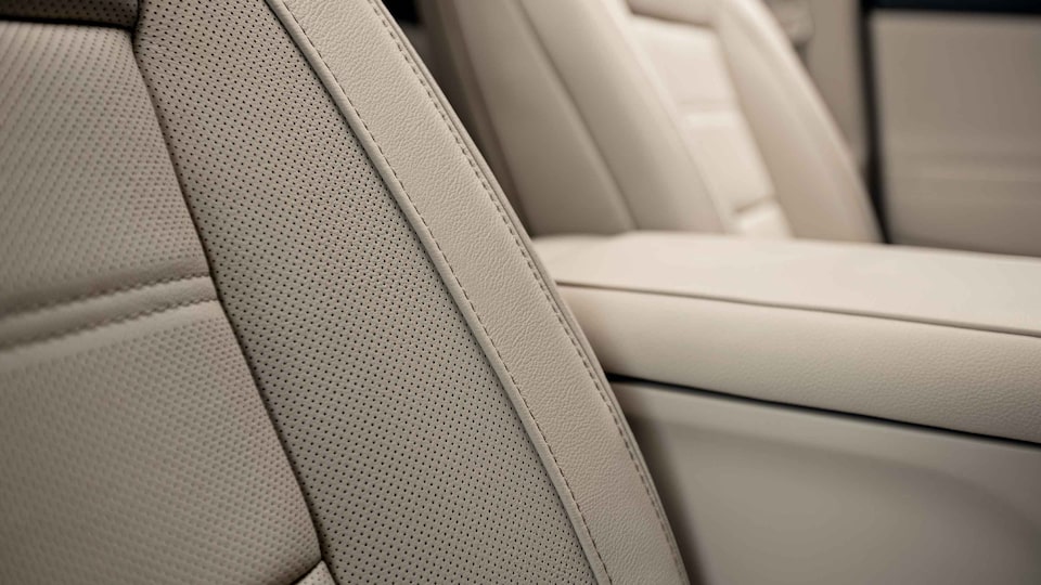 2023 GMC Acadia Denali Luxury Mid-size SUV seat stitching close up