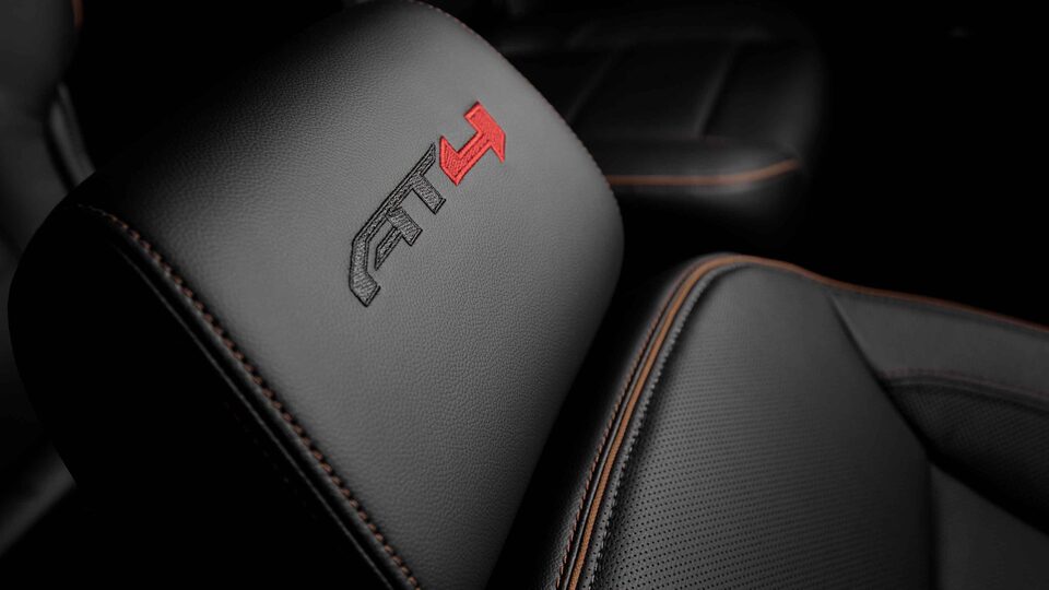 2022 GMC Acadia AT4 Off-Road SUV Interior Seat Stitching Close Up