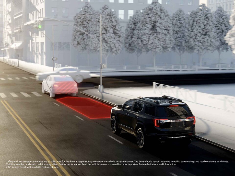2023 GMC Acadia Mid-size SUV with Rear Cross Traffic Alert