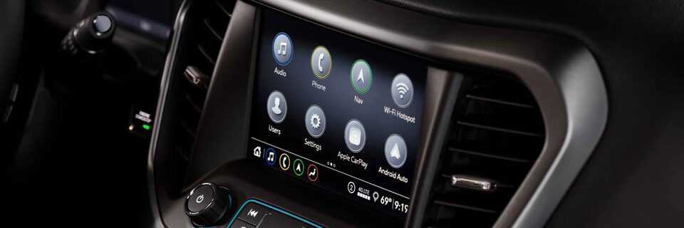 2023 GMC Acadia Mid-Size SUV Interior Center Console Close Up