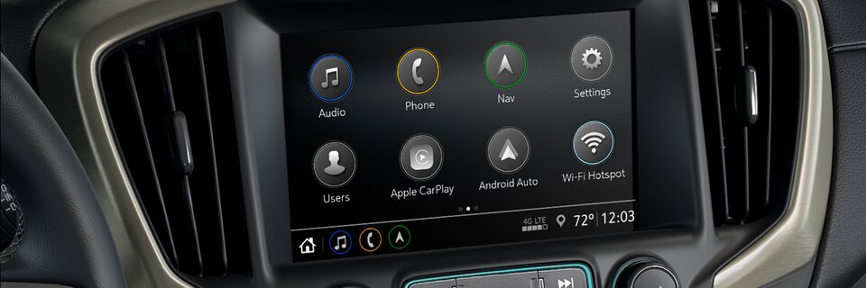 The 8" GMC Infotainment System of the 2023 GMC Terrain Denali 