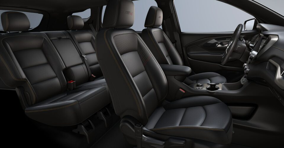 Interior Jet Black Seating and Cabin on the GMC Terrain AT4