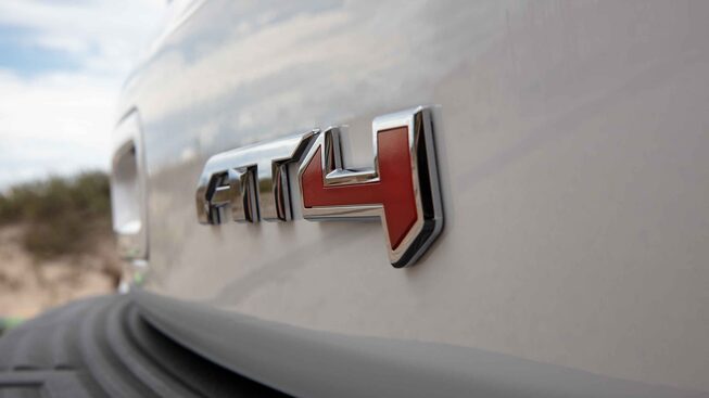 2022 GMC Yukon AT4 Closeup of Badge