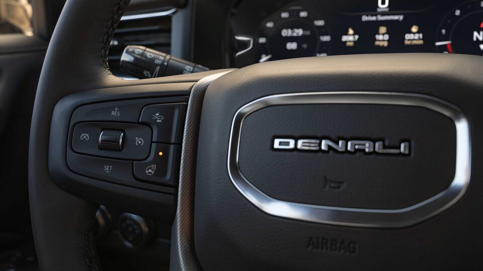Heated Steering Wheel and Heads-Up Display on the Yukon