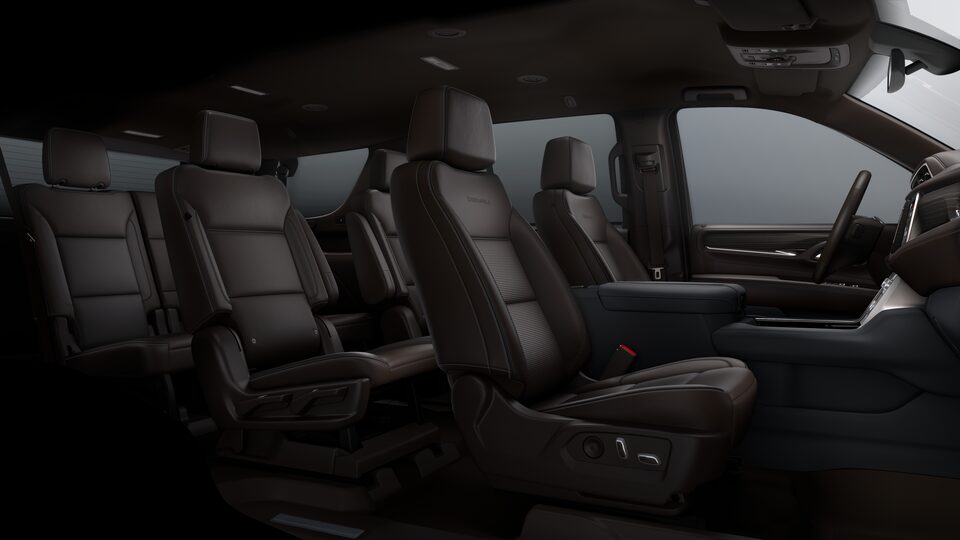 The Dark Walnut Interior Seating on the GMC Yukon Denali