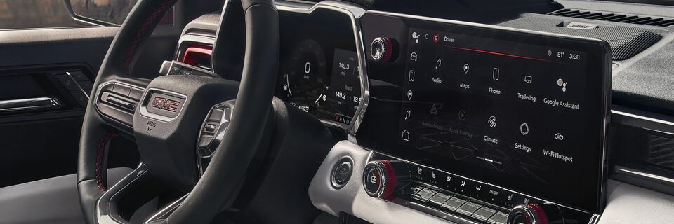 A Front Passenger View of the Interior of the GMC Canyon AT4X