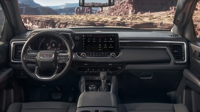 A Rear Passenger View of the new GMC Canyon Elevation