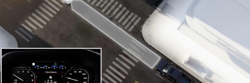 Infographic showing Safety Still following Distance Indicator