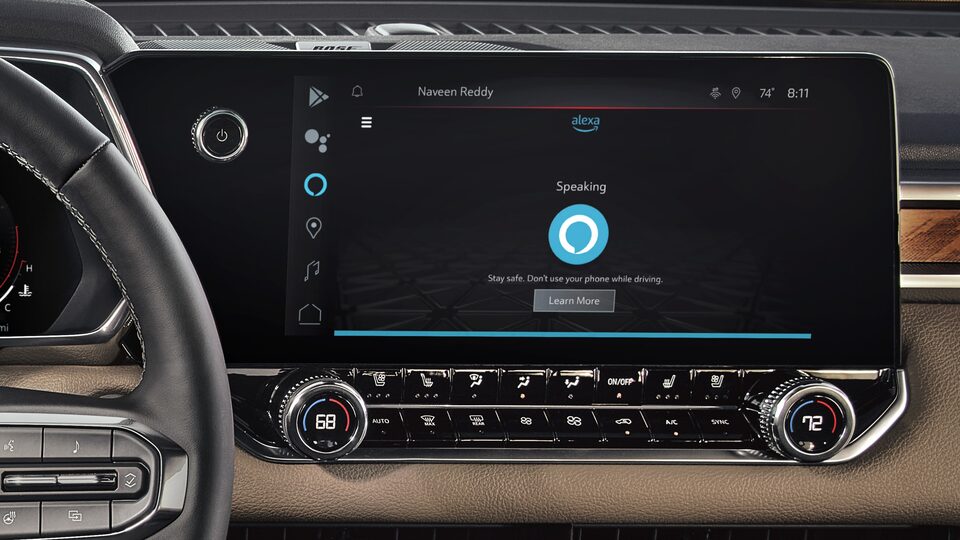 Alexa Built In Feature on the GMC Canyon Denali