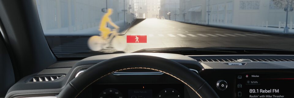 Infographic showing Safety Still following Distance Indicator