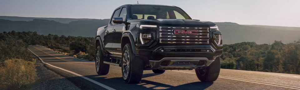 The GMC Canyon Denali Driving On-Road