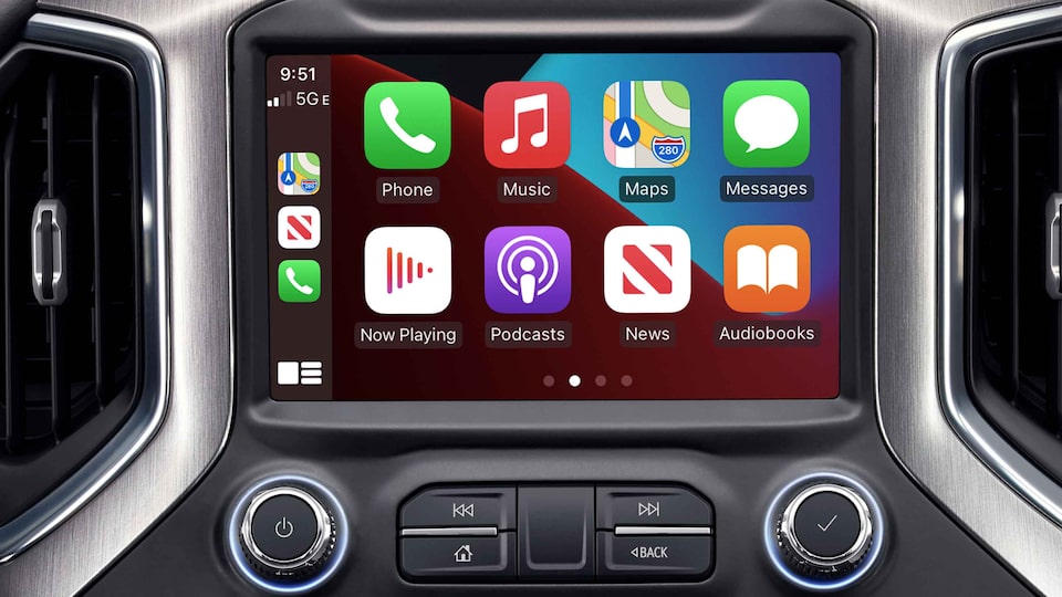 Apple Carplay Infotainment Capability in the Sierra HD